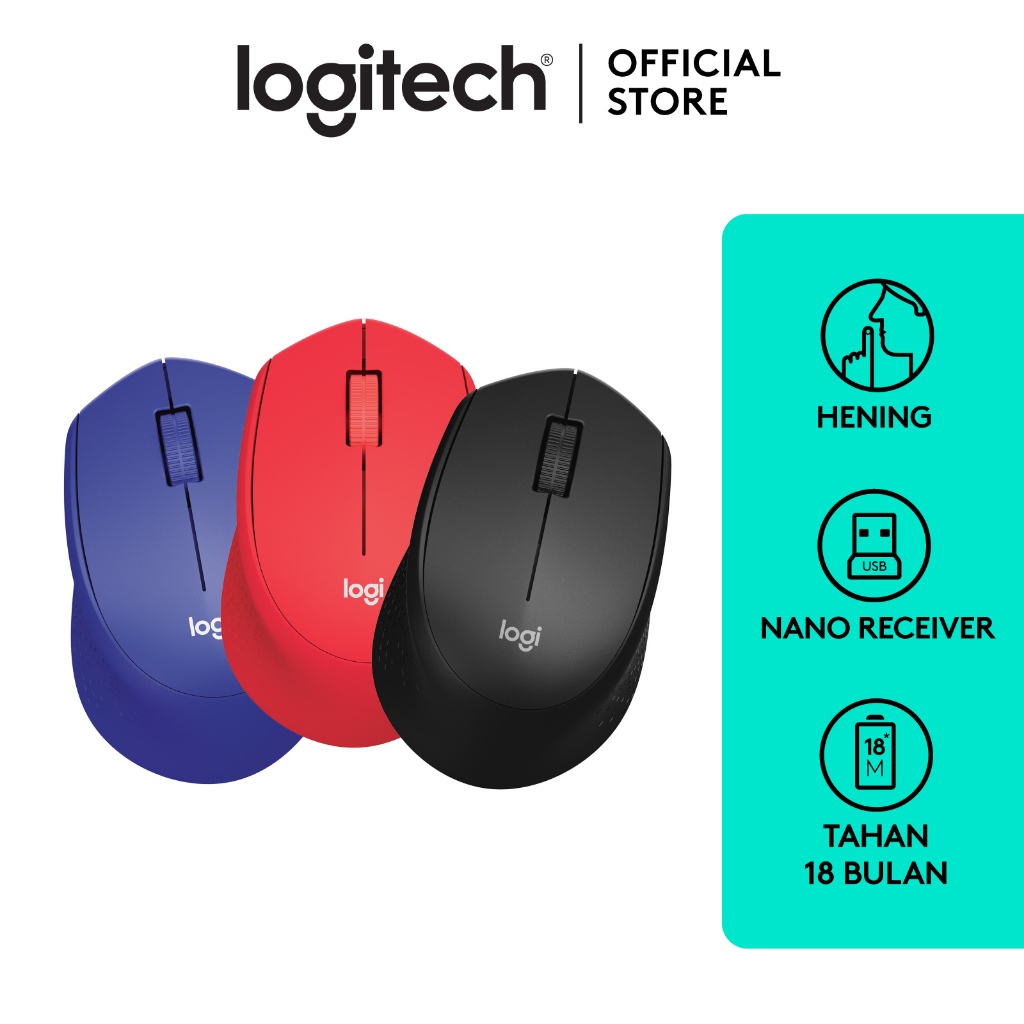 Logitech M331 Mouse Wireless Silent Click