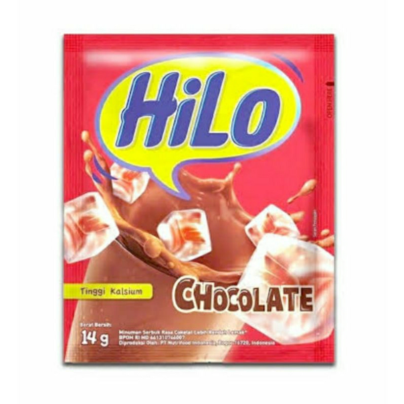 

Susu HILO Chocolate 1 Renteng isi 10 sachet