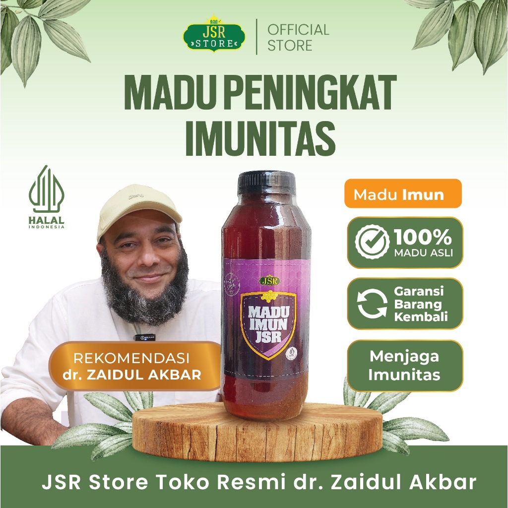 

MADU IMUN JSR 700gr Madu Imunitas by dr Zaidul Akbar 700gr