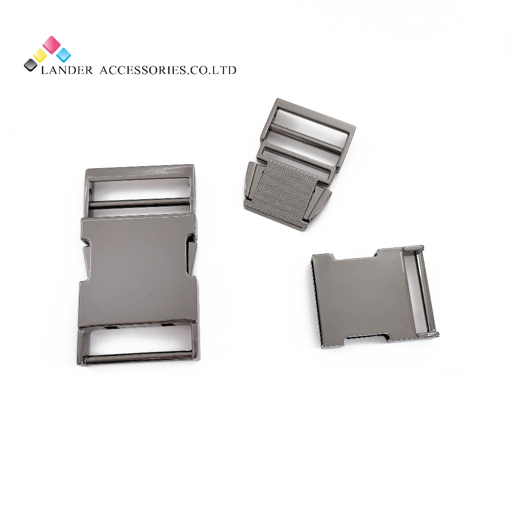 Buckle Bakel Gasper Gesper Kunci Sodok Metal Alloy LANDER / Buckle / HP-01 / Black Nickle / 25mm 32m