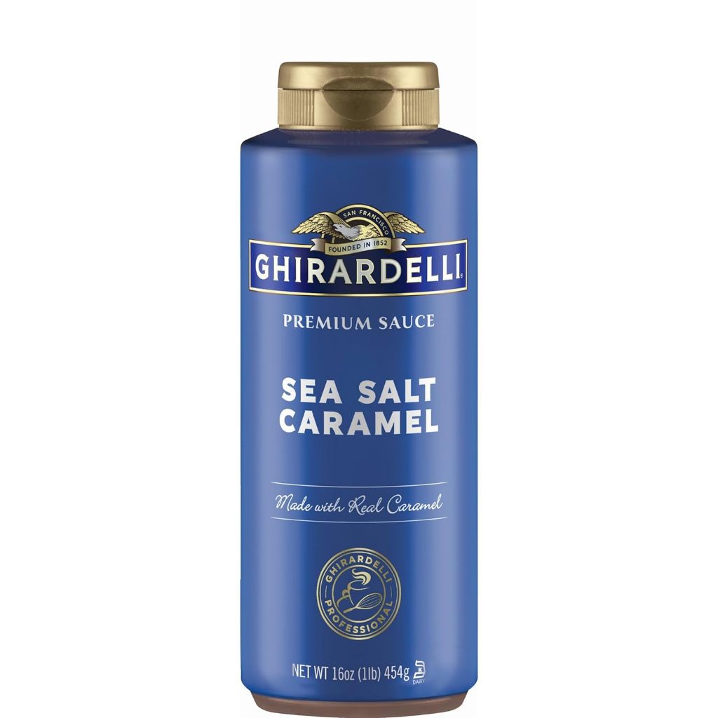 Ghirardelli Sea Salt Caramel Premium Sauce 454 Gr Botol