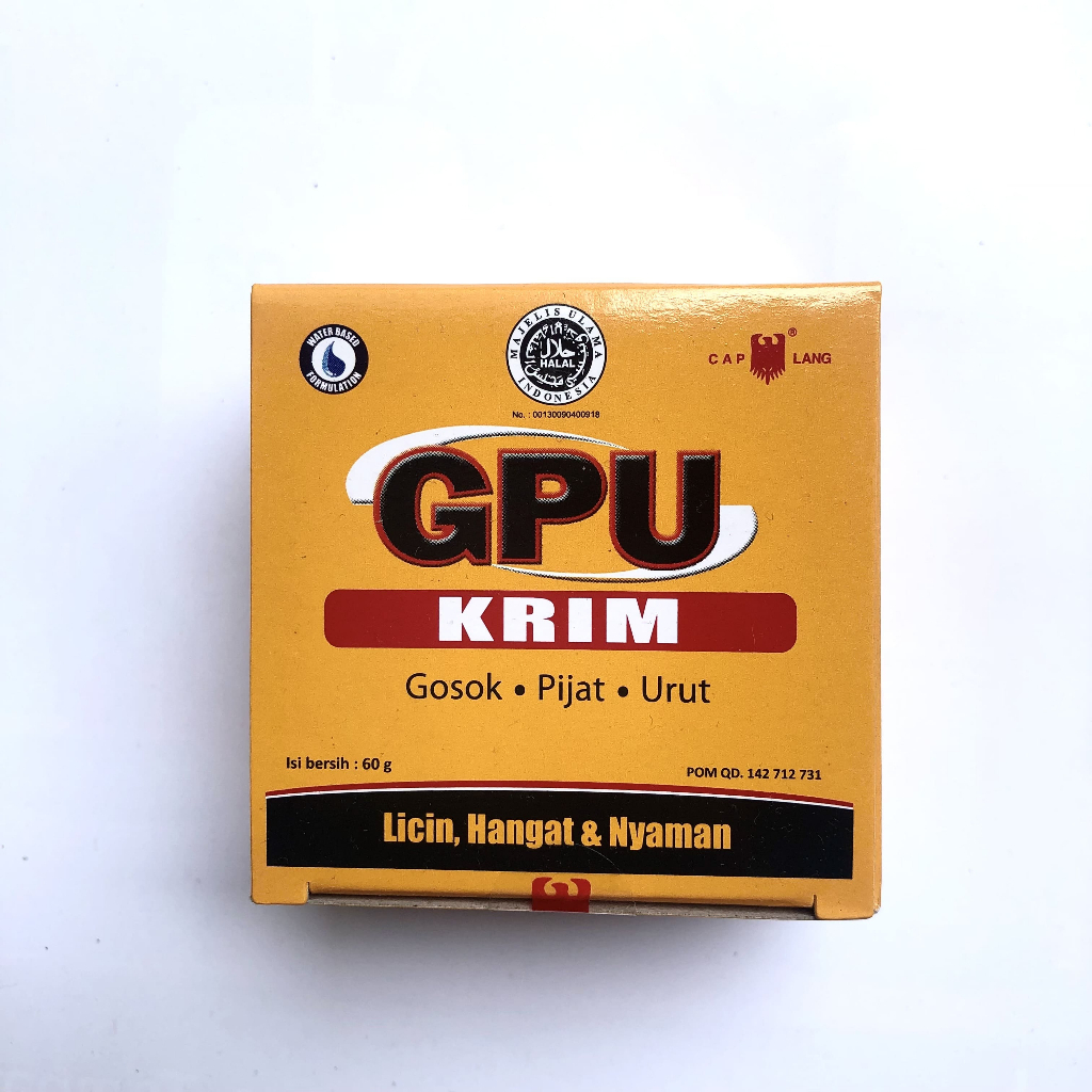 GPU Krim 60 gram (kecil) Krim Balsem Gosok Pijat Urut