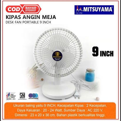 Kipas Angin Meja MS-5544 Misuyama / Desk Fan 9" Mitsuyama MS-5544