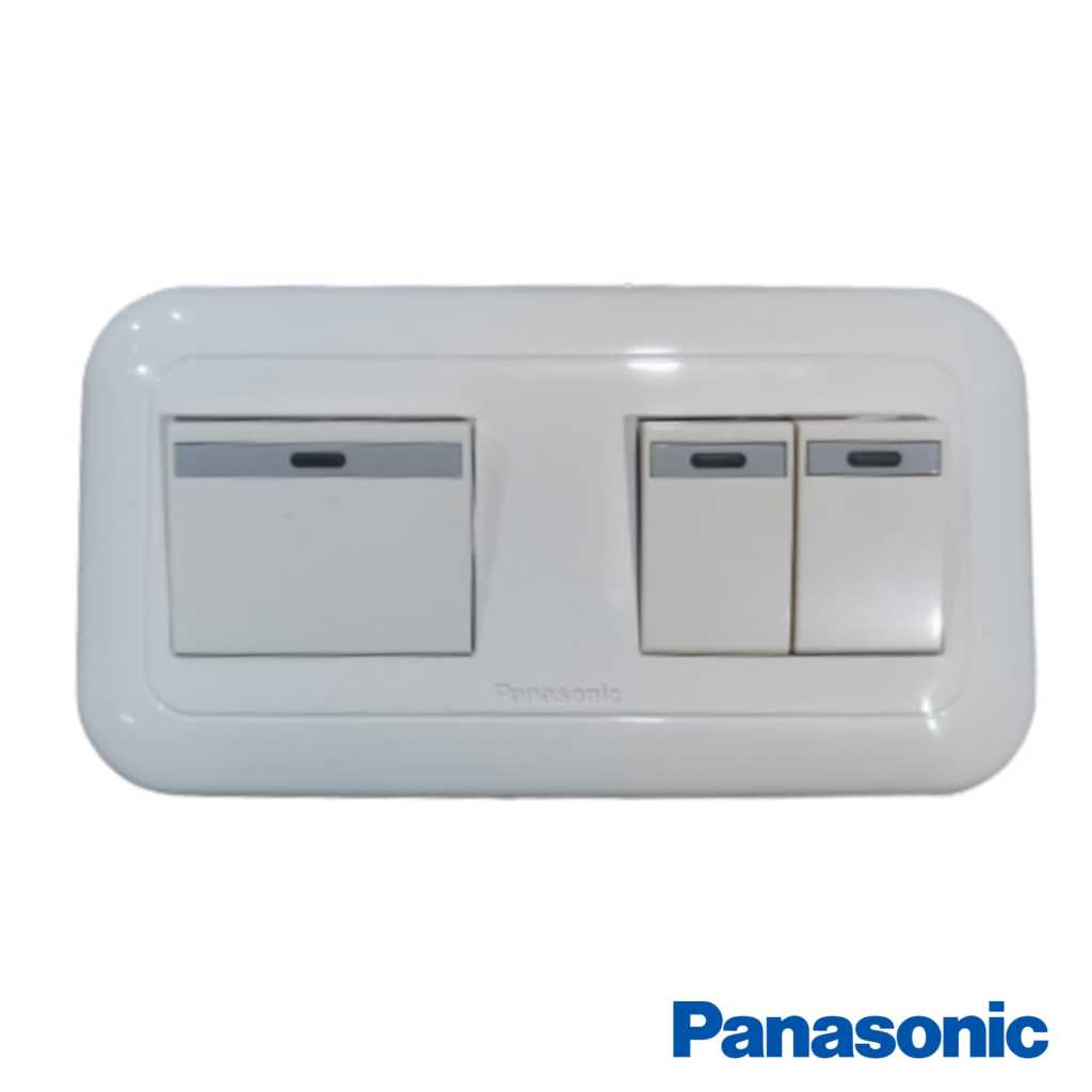 PANASONIC Saklar 3G Gang Engkel+Seri INDIKATOR Lampu WEJ5571 WEJ5581