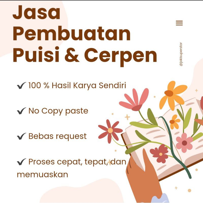 Jasa Pembuatan Puisi dan Cerpen