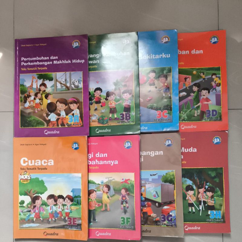 PRELOVED BUKU TEMATIK TERPADU KELAS 3 SD Kurikulum 2013 "QUADRA"