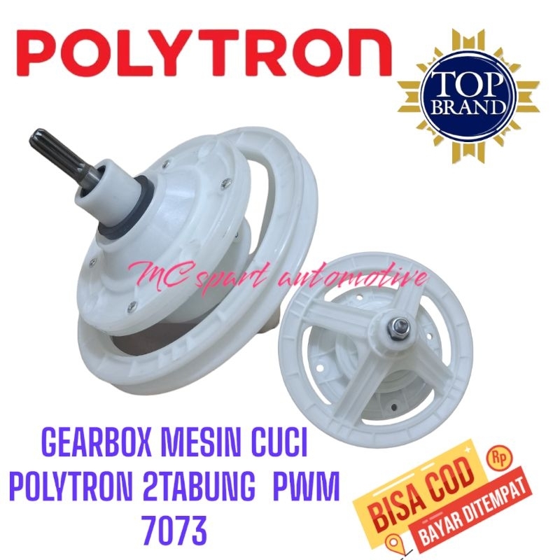 GEARBOX MESIN CUCI POLYTRON 2 TABUNG PWM 7073 TWIN TUBE/SPAREPART MESIN CUCI