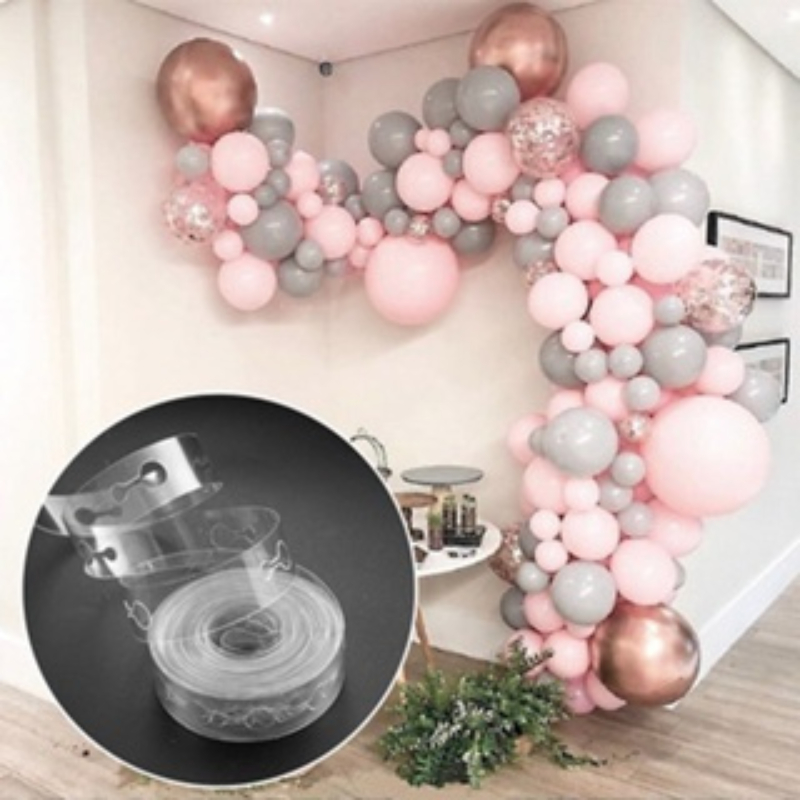 Alat Pemasang Dekor Balon Transparan Strip Balon Garland Balon Support Chain 5M WEO BC65