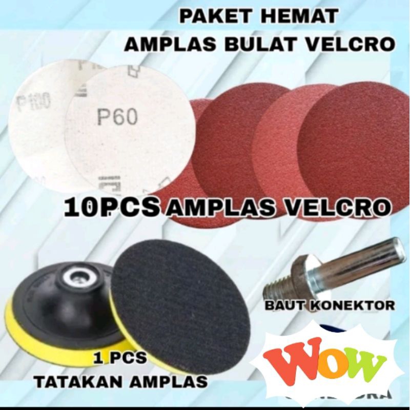Tatakan Poles - Amplas - Konektor Adapter Bor dan Amplas Bulat