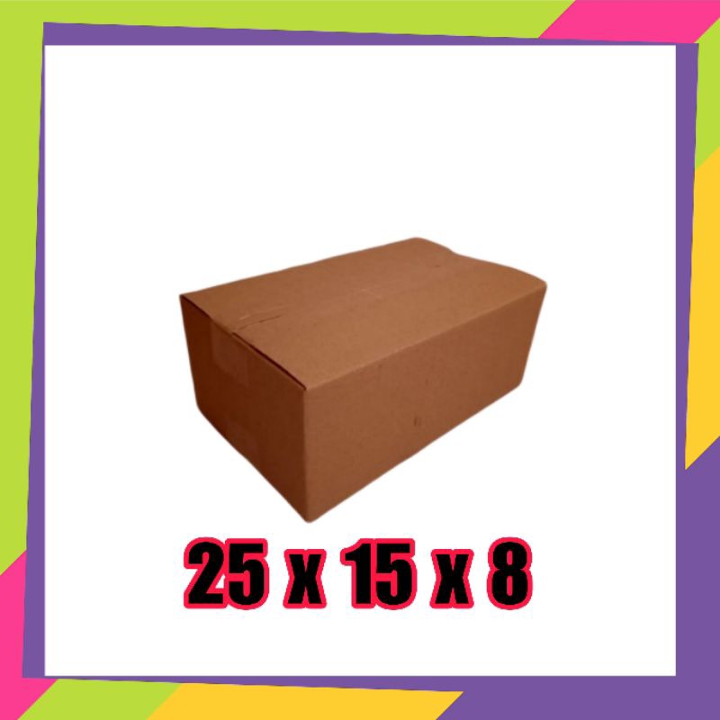 

kardus polos UK 25x15x8 kardus packing kardus kecil