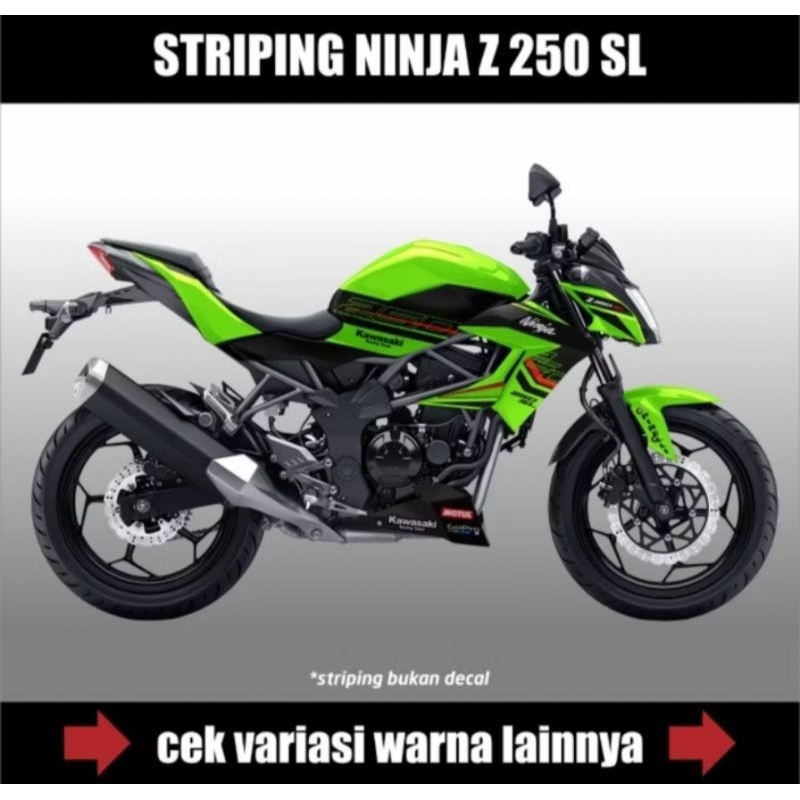 striping ninja z250 sl/sticker ninja z250 sl/