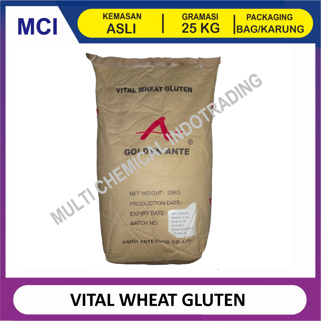 

(KHUSUS GOSEND/INSTANT) VITAL WHEAT GLUTEN ex. CHINA VWG FOOD GRADE PROTEIN - 1 BAG 25 KG
