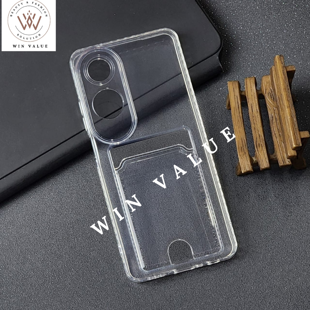 Oppo A16K Oppo A17 Oppo A55 4G Oppo A57 4G Oppo A77S Oppo A57 5G Oppo A60 4G Clear Card Case Slot Ka