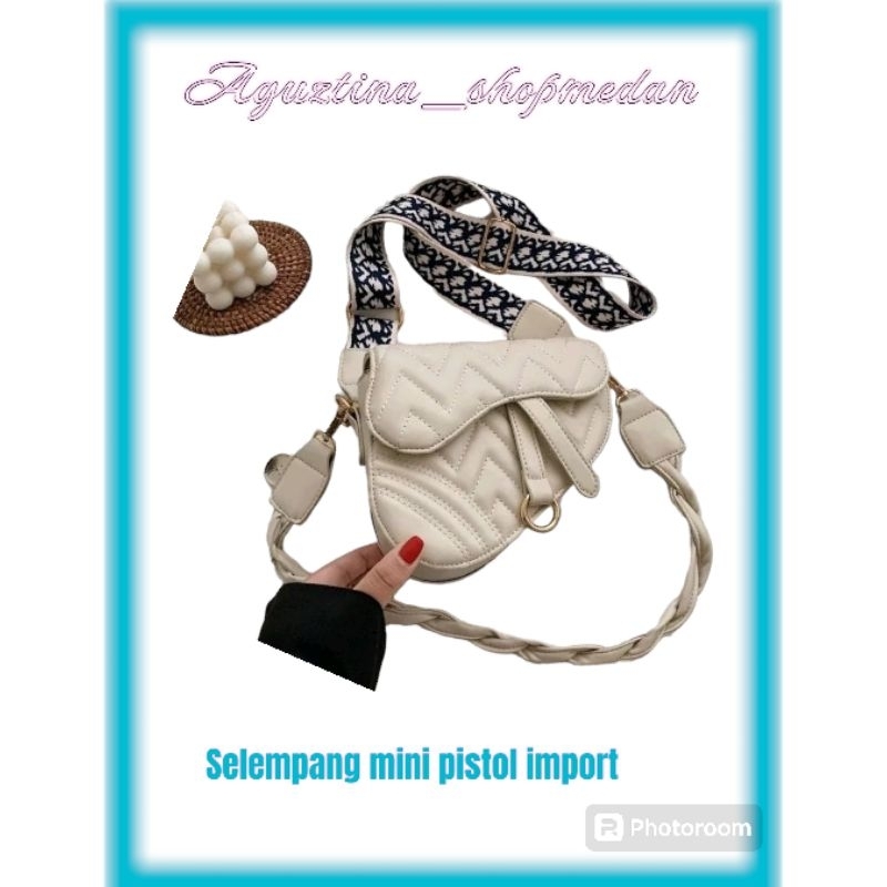 TAS SELEMPANG IMPORT/TAS PISTOL SINTETIS IMPORT/TAS MUNGIL