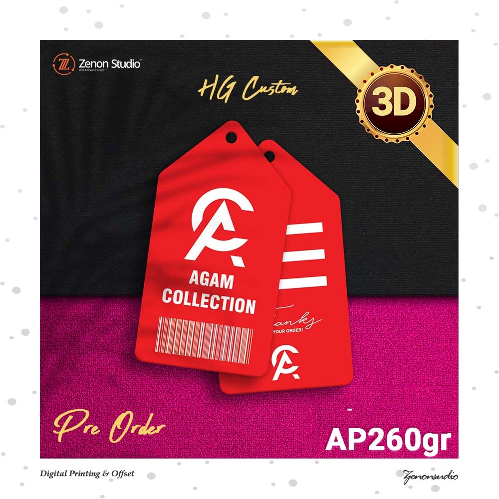 

Hang Tag Label Custom 260gr (Paket Medium)