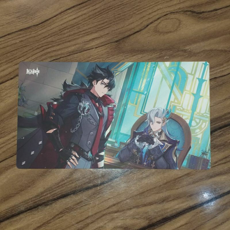 

genshin impact postcard fontaine wriothesley neuvillette