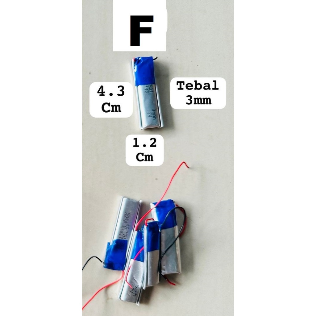 PRODUK COPOTAN BATRE BATERAI POLYMER LIION 3.7 V 500 MAH LIPO LIFE POWER UNTUK MUSIK BOX MP3 BLUETOO
