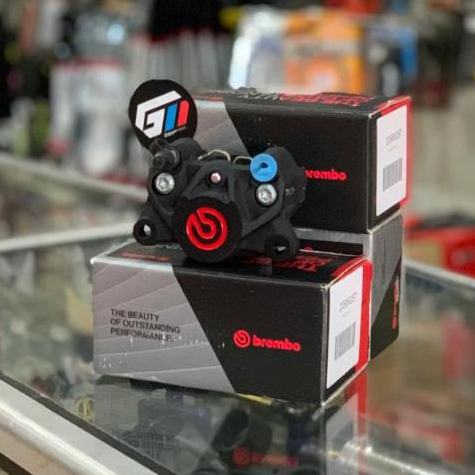 Kaliper Caliper Brembo 2 Piston 2P P2 Black Red Logo Universal ori Italy