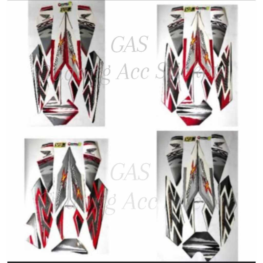 STRIPING LIS STANDAR STICKER BODY SUPRA X 125 R THN 2011 / VELG