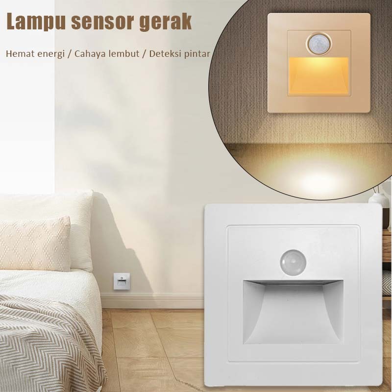 Lampu Tangga Otomatis Lampu Led Tangga Lampu Sensor Tangga  Dinding Step Light  Sensor Otomatis
