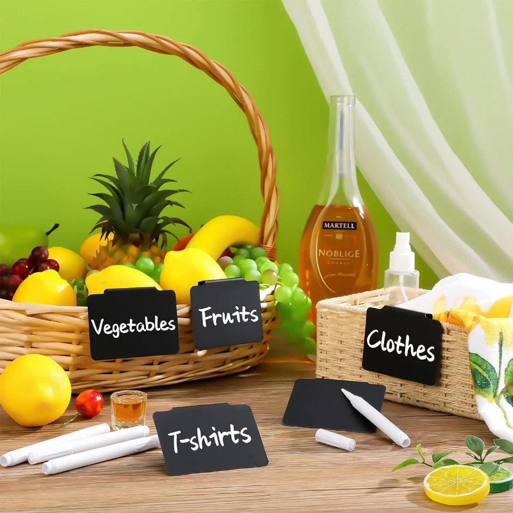 

ghg 10PCS Label Klip Papan Tulis untuk Penyimpanan Tanda Pemegang Label Tampilan Tempat Sampah Tag