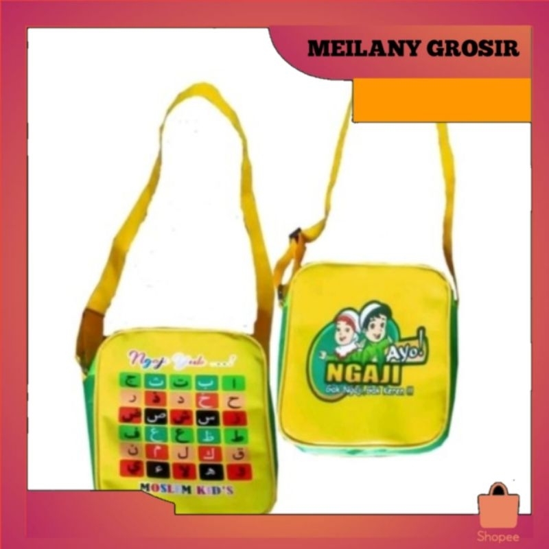 Tas Selempang Anak Mengaji/Tas Tenteng Anak/Tas Mengaji