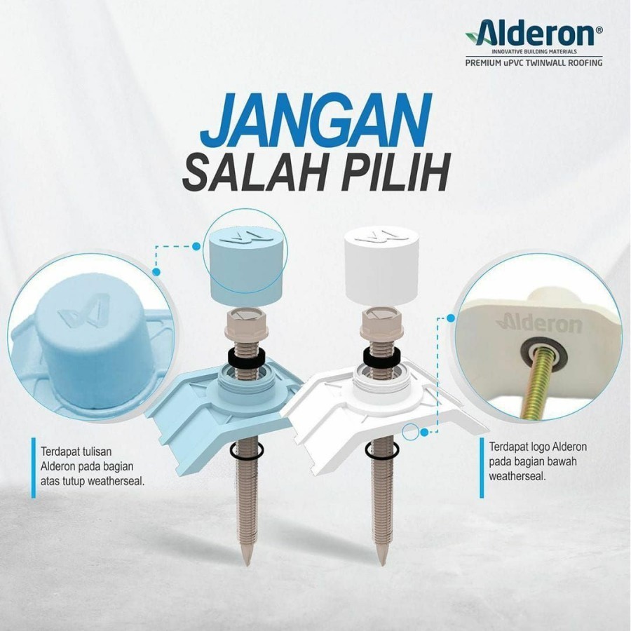 sekrup alderon surabaya,Sidoarjo/ untuk atap alderon twinwall / double layer