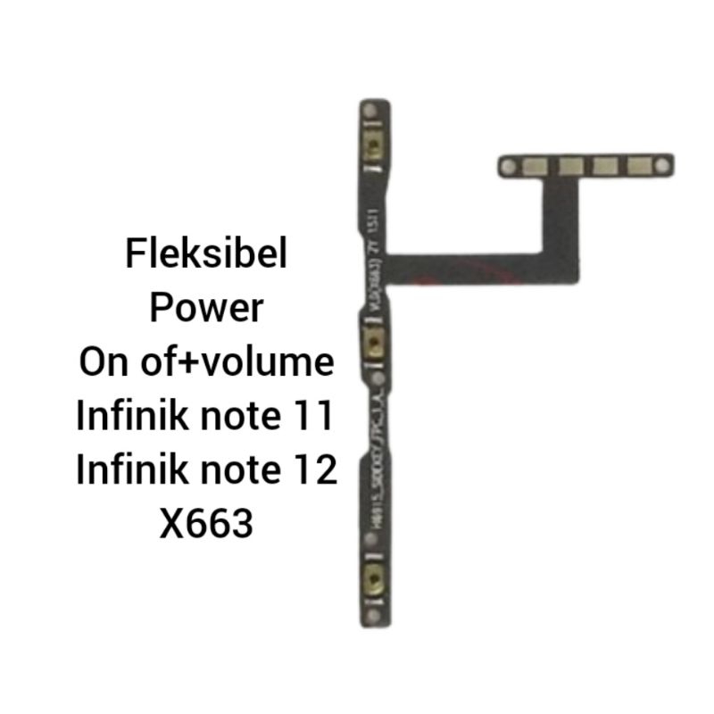 fleksibel power on of volume infinik note 11 infinik note 12 x663 fleksibel on of volume infinik ori
