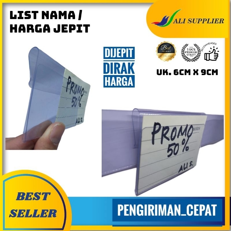 

MIKA LABEL HARGA / LABEL NAMA / PRICE TAG / PENJEPIT HARGA / LABEL HARGA UNTUK DI RAK / SELIPAN HARGA / PENGAIT LABEL HARGA / JEPIT HARGA / DISPLAY HARGA BARANG / TAG HARGA JEPIT / TAG HARGA SELIP / CLIP PRICE TAG / LABEL HARGA JEPIT