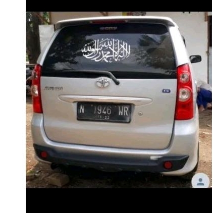 Tanduk pengaman bemper belakang mobil Toyota Avanza lama bahan karet