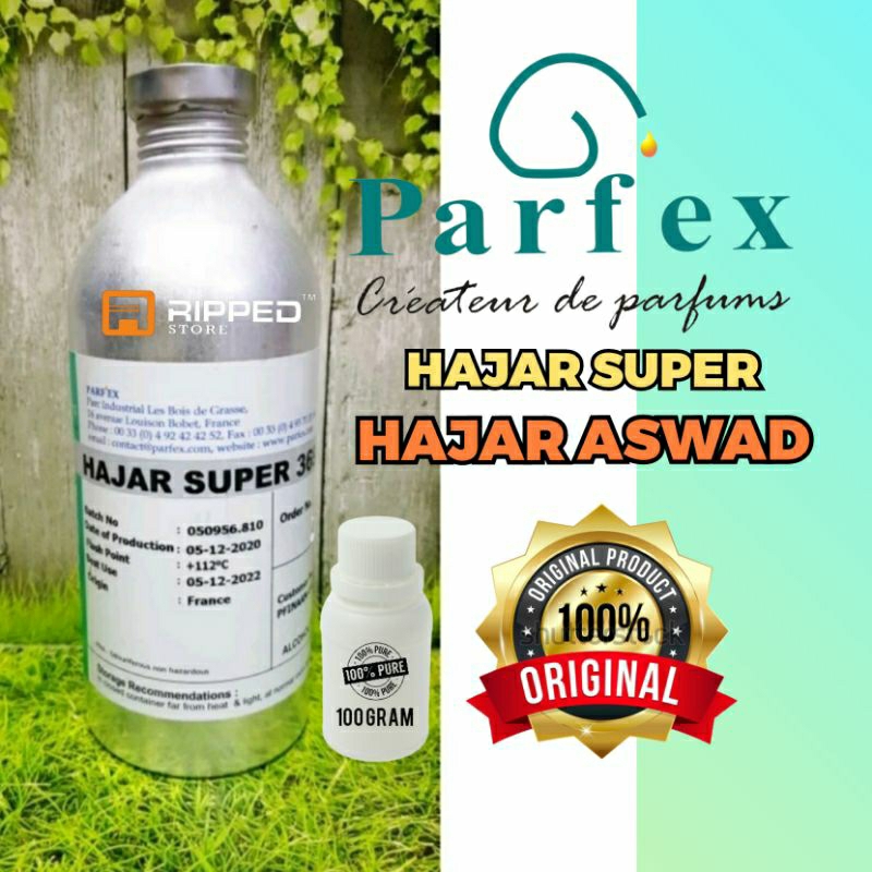100ML Hajar Super Bibit Parfum Murni Hajar Aswad Original Parfex