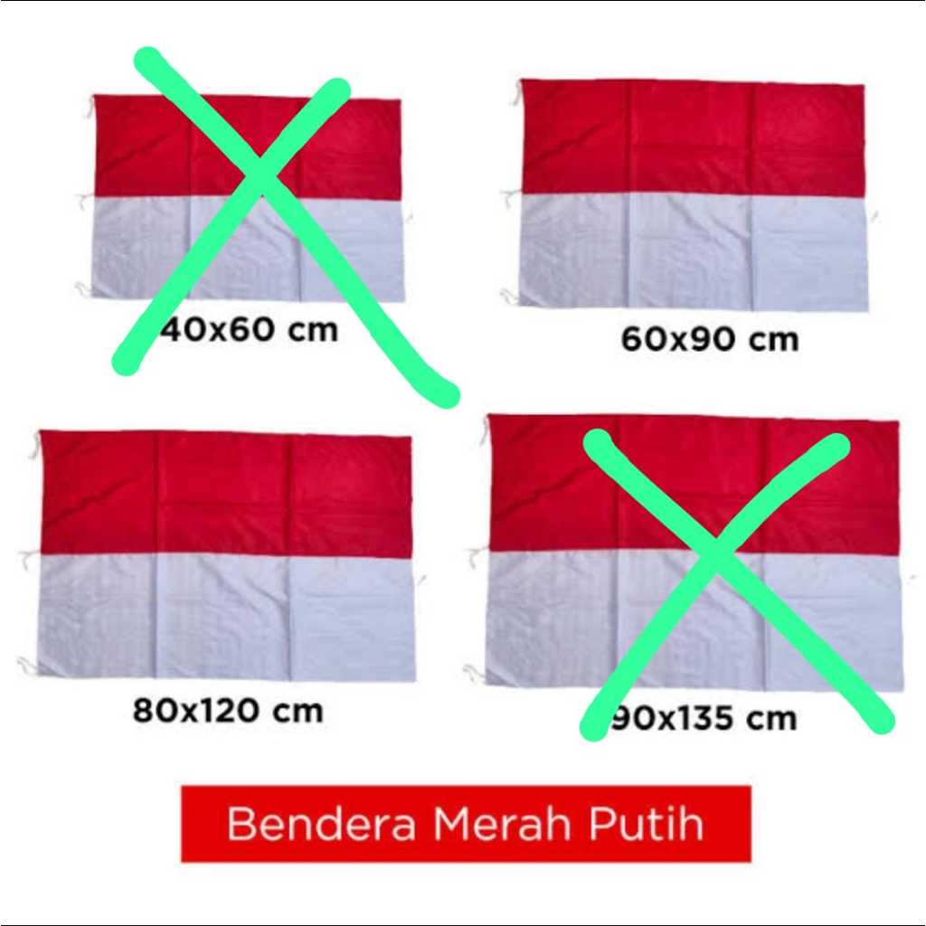 bendera merah putih murah bahan Peles kahatex 8017
