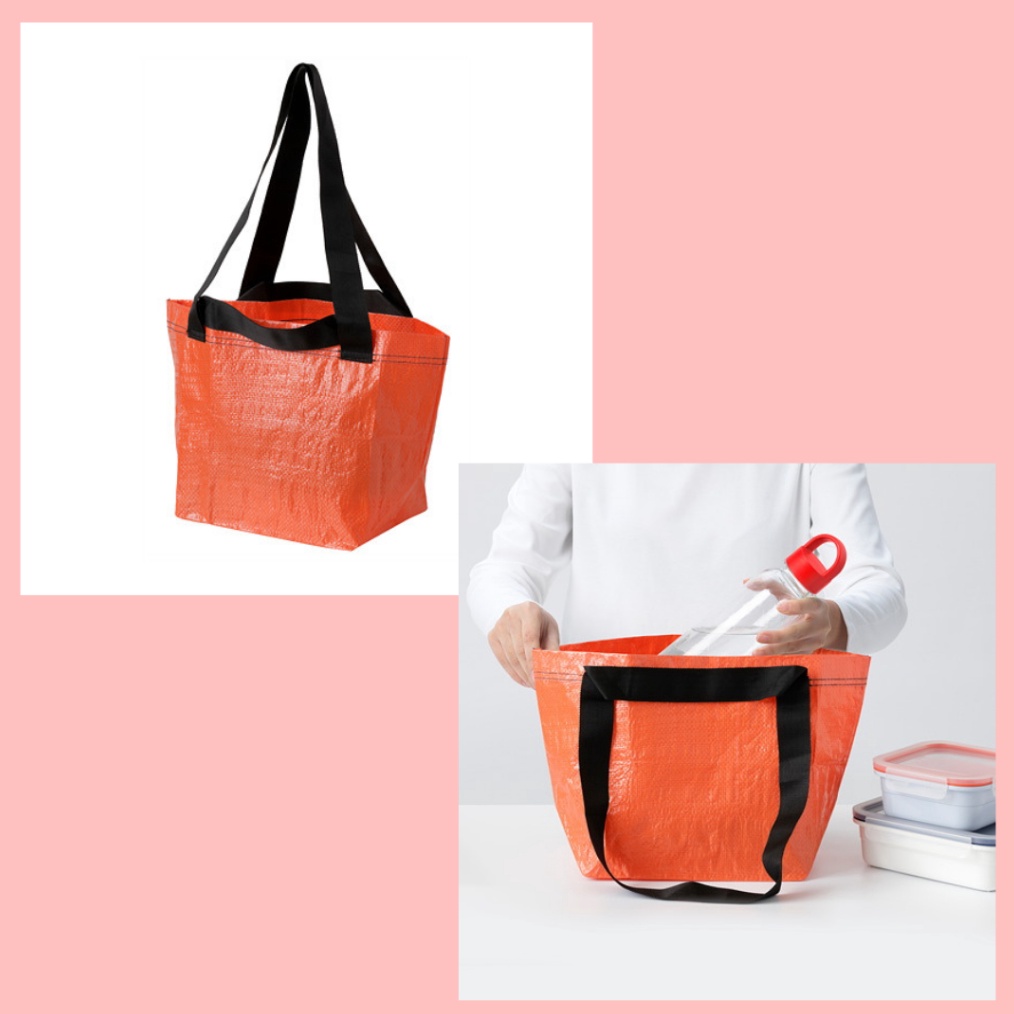 

DIJAMIN MURAH HELKNAPP Tas oranye uk 27x27cm tas kecil tas belanja tas plastik tas plastik