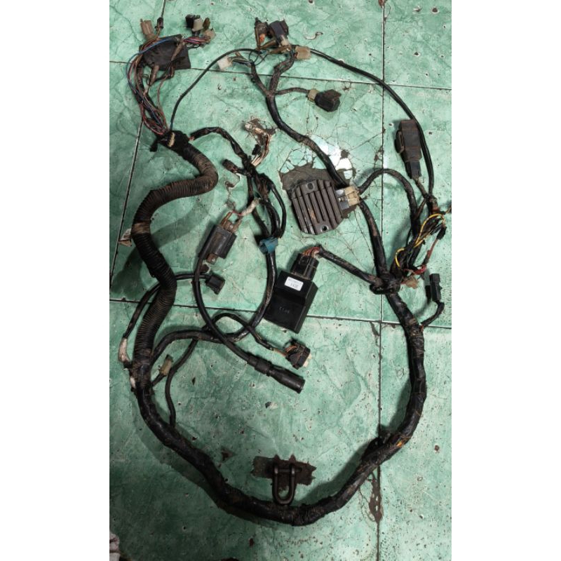 kabel body set ecu kiprok Vixion old lama 3C1 barang masih bagus ORI bawaan copotan motor