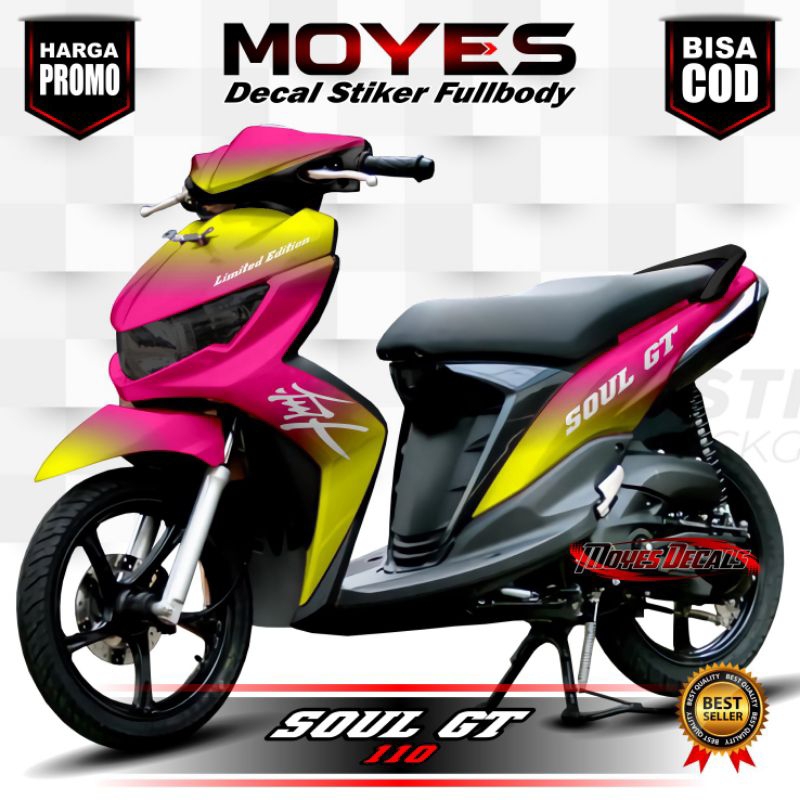 DECAL MIO SOUL GT 110 Stiker FullBody //Variasi BUNGLON