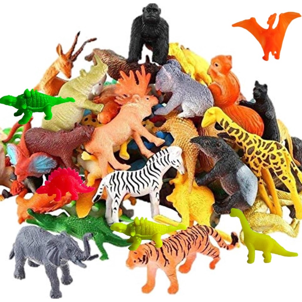 KODE C16E Mainan anak SOFT ANIMAL FIGURE SERIES Hewan Buas Singa Gajah Badak Rusa Zebra Jerapah Poho