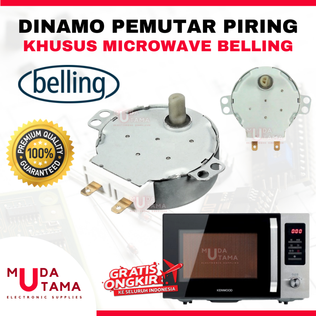 DINAMO PEMUTAR PIRING MICROWAVE BELLING | PUTARAN PIRING MICROWAVE BELLING | MOTOR PEMUTAR PIRING BE