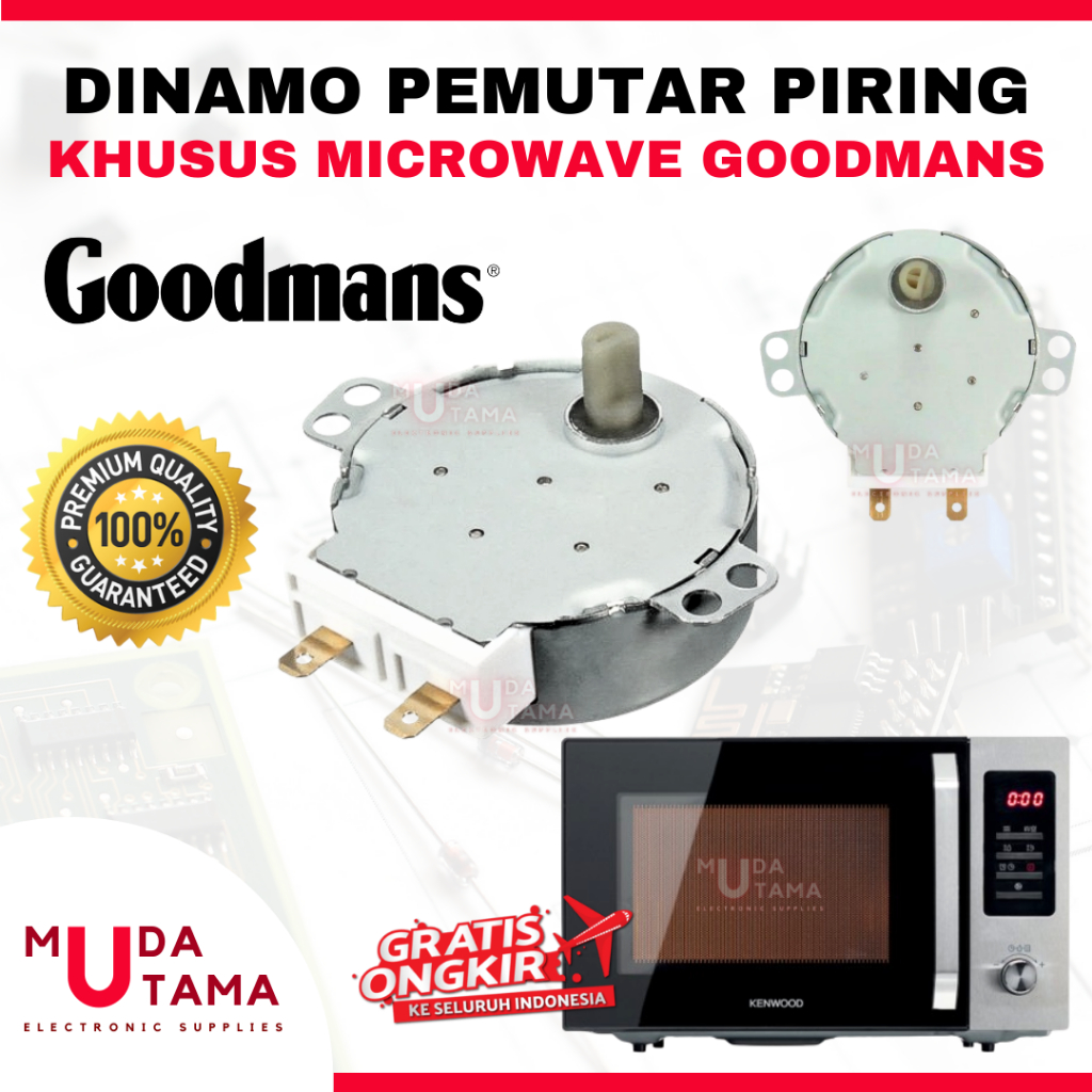 DINAMO PEMUTAR PIRING MICROWAVE GOODMANS | PUTARAN PIRING MICROWAVE GOODMANS | MOTOR PEMUTAR PIRING 