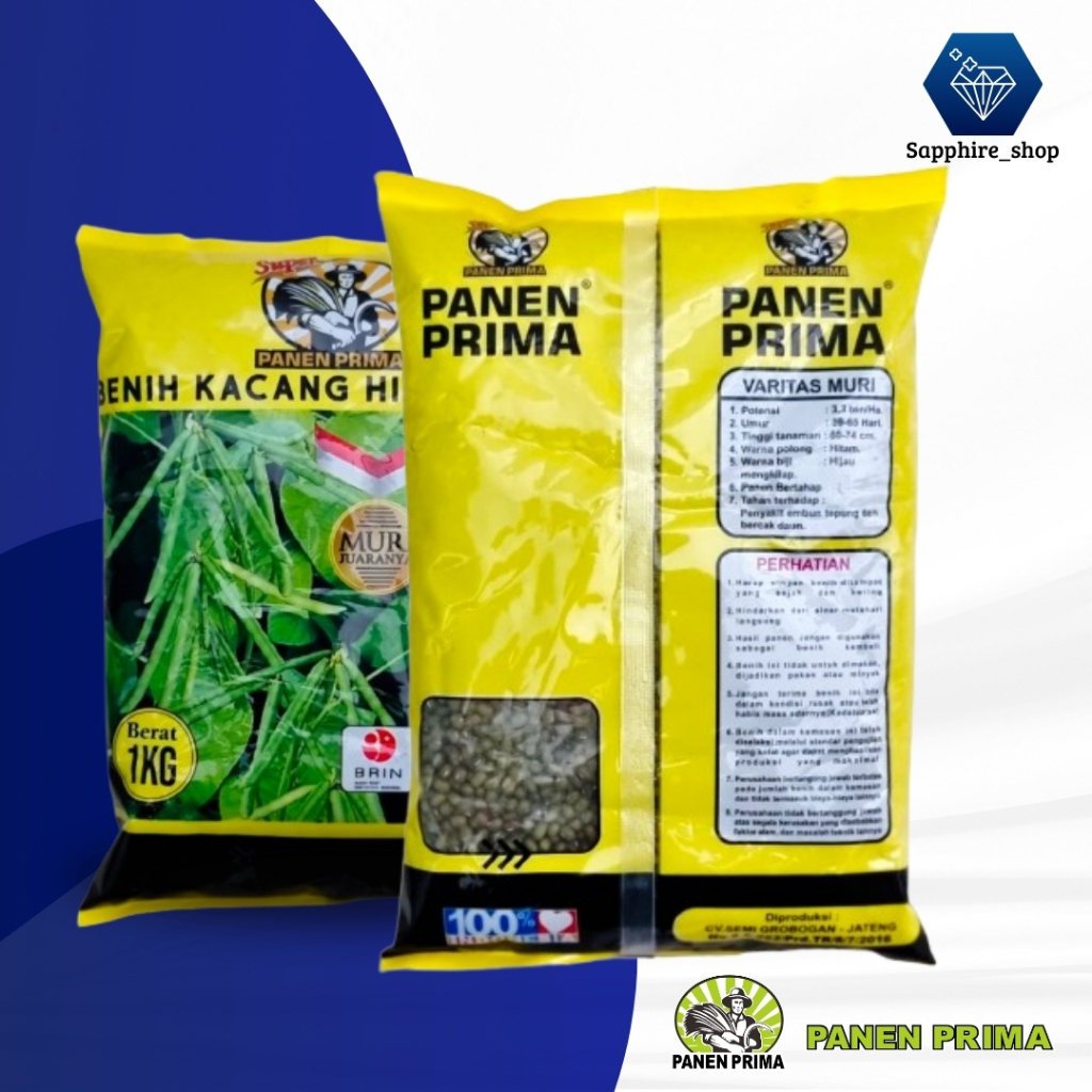 Muri Panen Prima, Benih Unggul, Bibit Kacang Hijau 1kg
