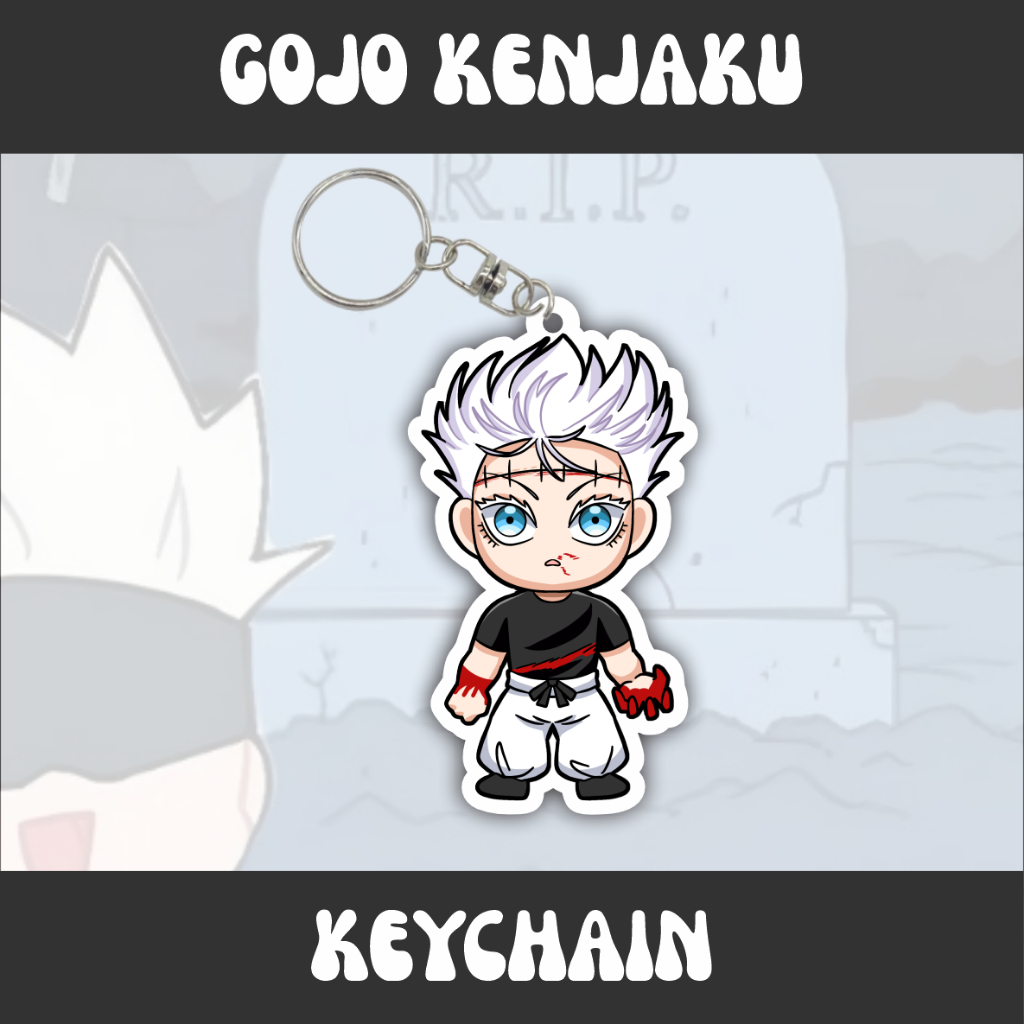 GANTUNGAN KUNCI JUJUTSU DEAD GOJO KENJAKU | KIKO | TOJI | GETO KENJAKU | AKRILIK 3MM