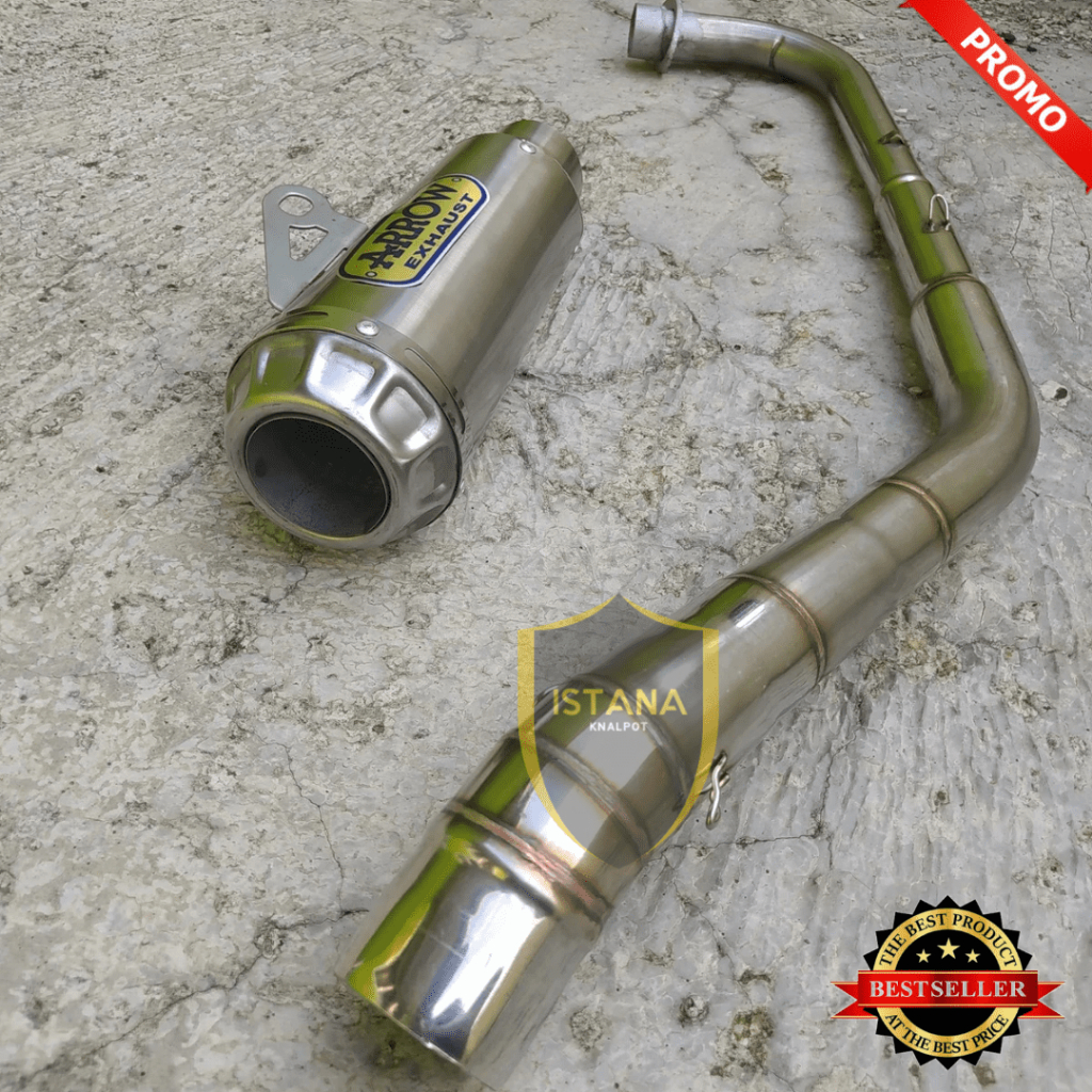 Knalpot Arrow Racing Exhaust Jupiter Vega R Shogun Revo Kharisma Honda Blade Supra Cripton smash