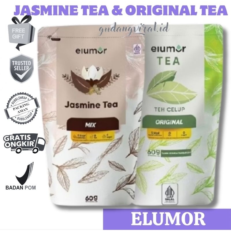 -GV- [READY TERMURAH] ELUMOR SLIMMING TEA TEH DIET DETOX SLIMMING ELUMOR TEA ELUMOR JASMINE TEA