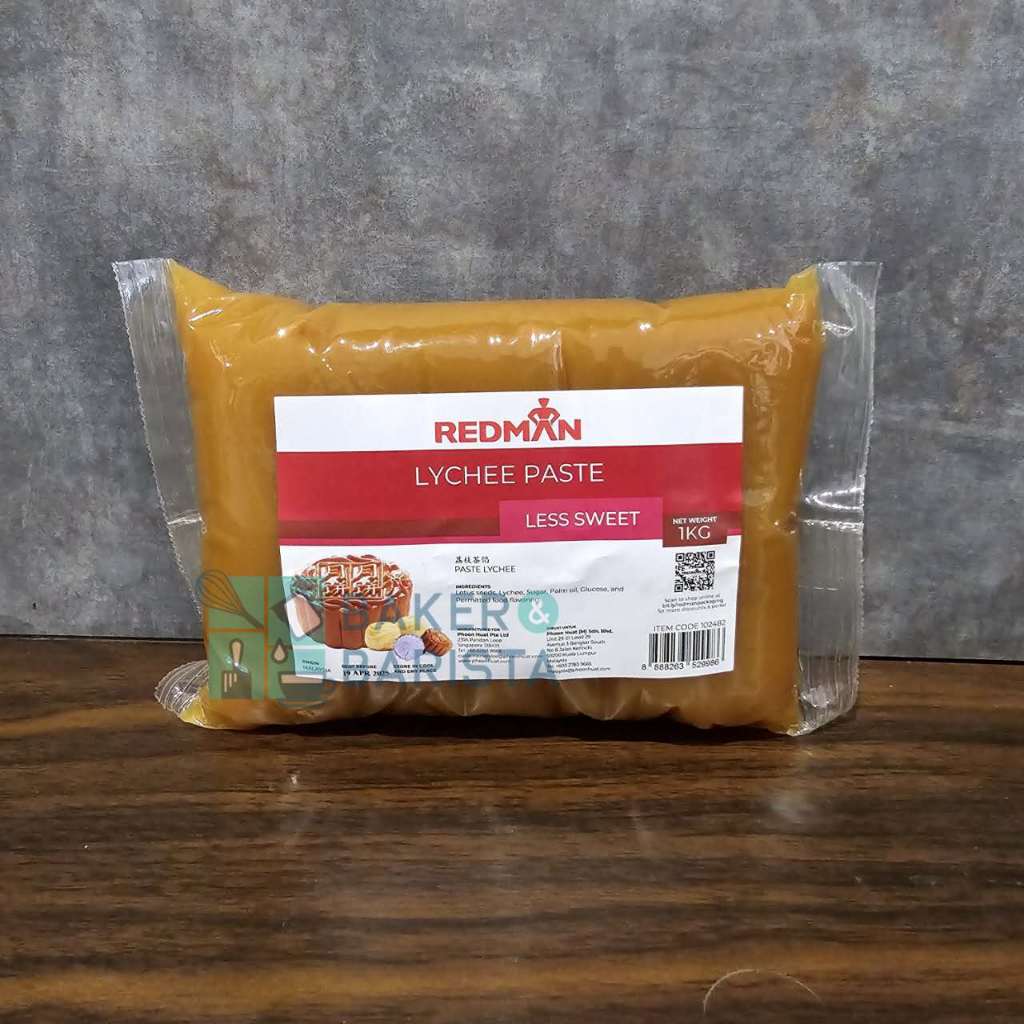 

redman mooncake filling Lychee Less sweet 1kg lotus isian mooncake leci