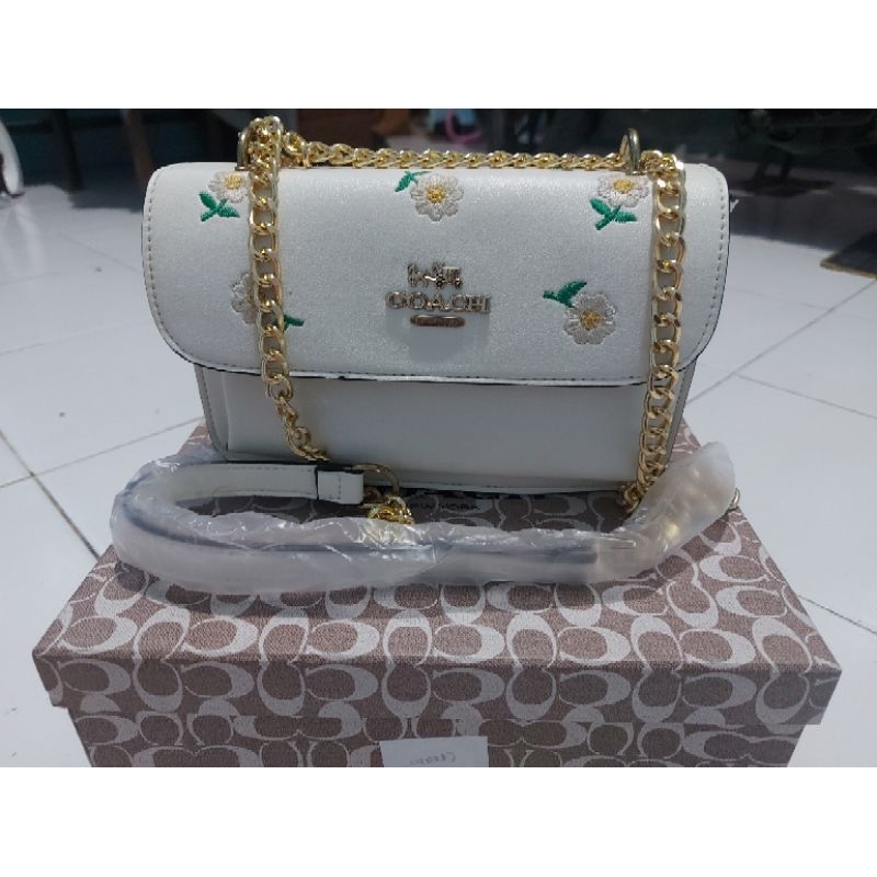 tas coach bunga2 cream