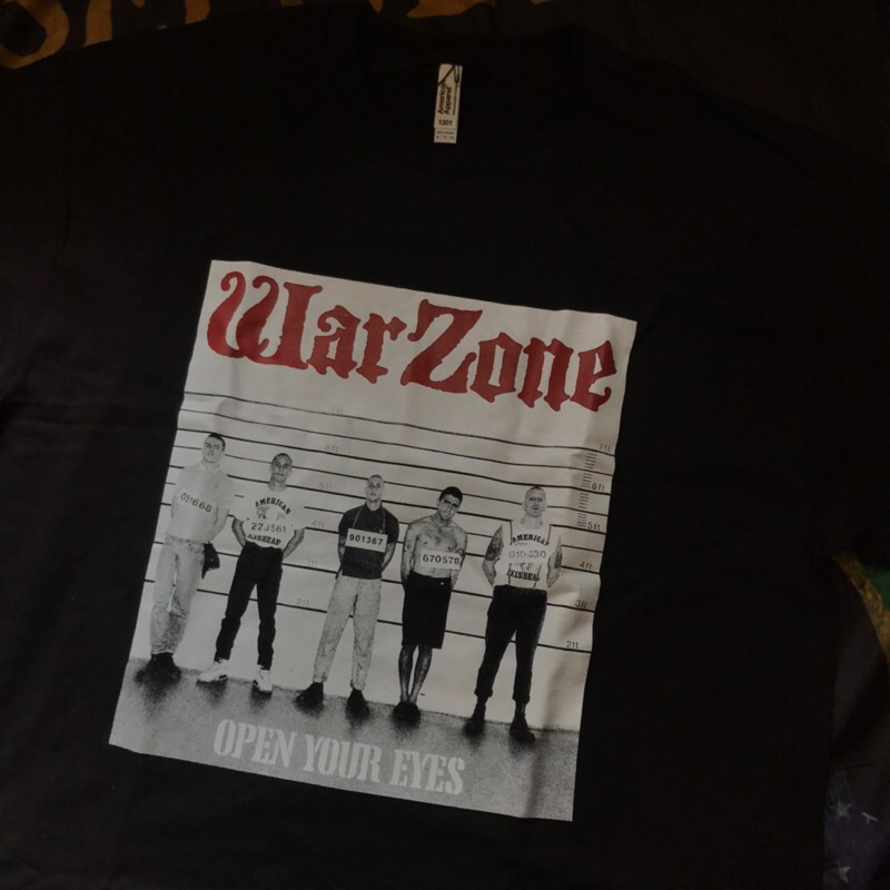 Tshirt Band New Original WARZONE ‘Open Your Eyes’