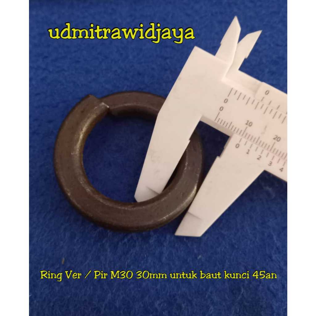 Ring per ver pir baja galvanis stainless 30mm kunci 45 / ringpir baja m30 / ring ver baja M30 lebar 