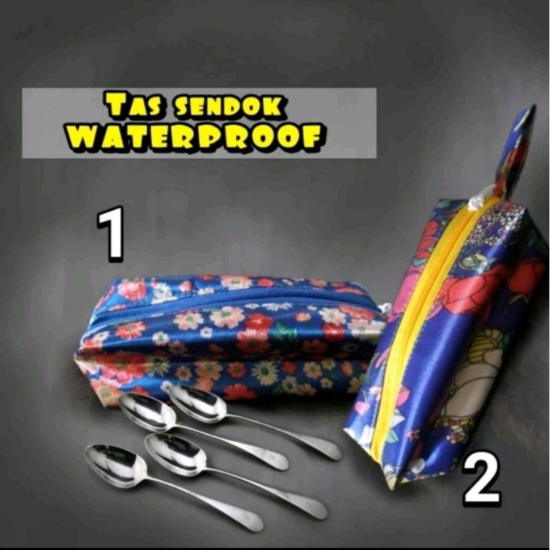 Tas Sendok Waterproof/ Tahan Air TEBAL Full Furing Anti Debu dan Serangga