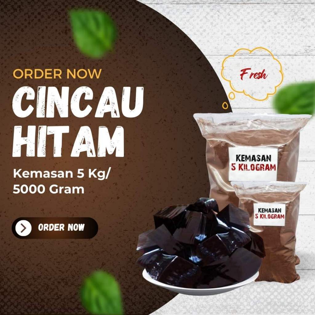 

Cincau Hitam Instan Lebih Higienis Karena Bisa Dimasak Sendiri Kemasan 5Kg