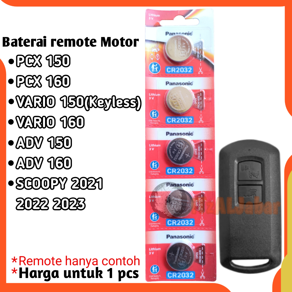 Baterai remot motor Scoopy 2021 2022 2023 2024 Batre remot keyless Scoopy