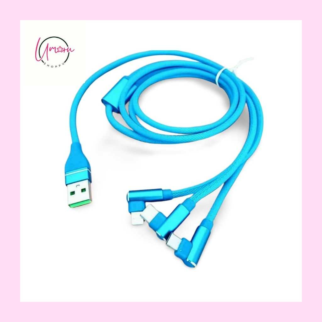 Kabel data siku 3IN1 Micro Type-c Lightning